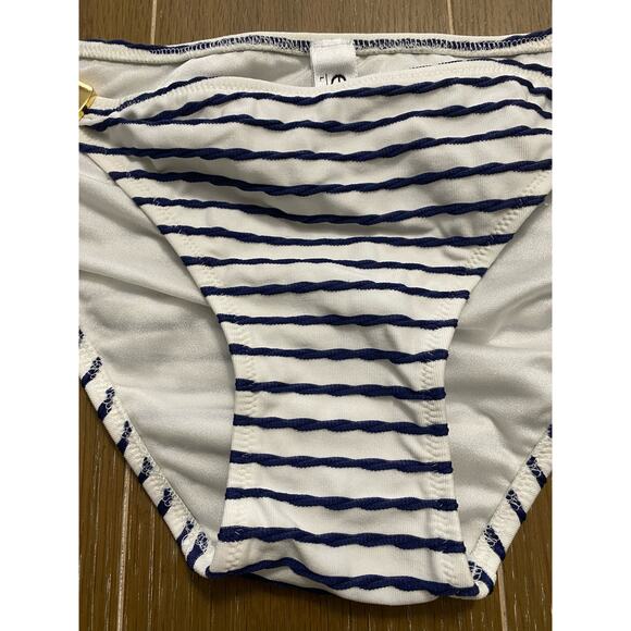 NWT Eda London striped swim bottoms, size extra small - Picture 3 of 6